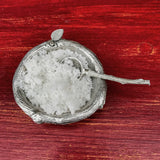 Crosby & Taylor Pewter 2.5-inch Salt Dish with Bird's Nest Spoon