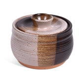 Clay Path Studio Handmade American Pottery Sugar Bowl, Macchiato