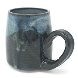 Clay Path Studio Sing Handmade American Pottery Mug, Blue