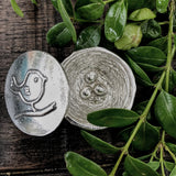 Crosby & Taylor Birdie with Nest Tiny Pewter Sentiment Box