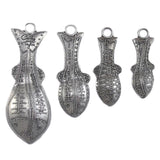 Crosby & Taylor Fish Pewter Measuring Spoons, MS1, Back