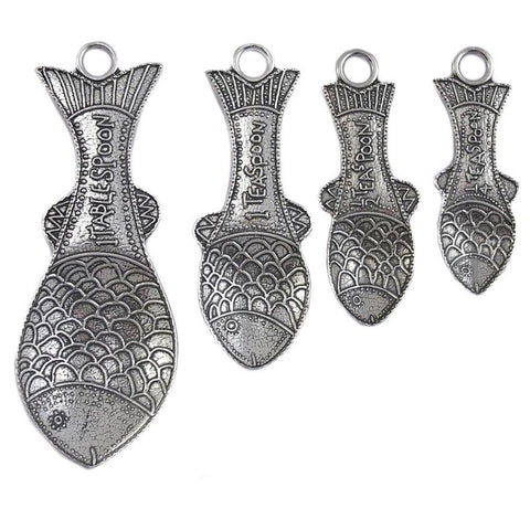 Crosby & Taylor Fish Pewter Measuring Spoons, MS1