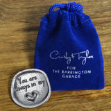 Crosby & Taylor You Are Always in My Heart Handmade American Pewter Inspirational Sentiment Coin