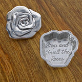 Crosby & Taylor Rose Tiny Pewter Sentiment Box