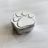 Crosby & Taylor Puppy Paw with Bone Tiny Pewter Sentiment Box