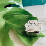 Crosby & Taylor Puppy Paw with Bone Tiny Pewter Sentiment Box
