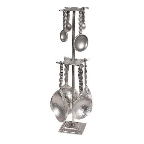 Crosby & Taylor Heart Pewter Measuring Set with Grand Display Post