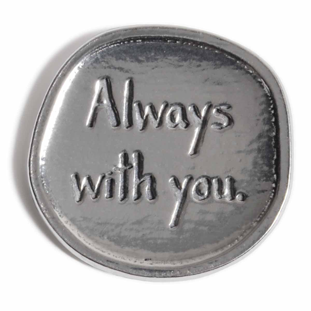 Crosby & Taylor Angel Always with You Lead-Free American Pewter Sentiment Coin, Bulk Pack of 25