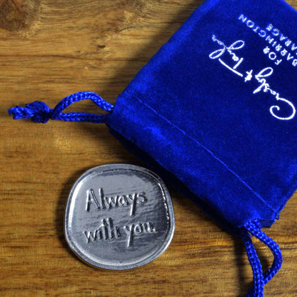 Crosby & Taylor Angel Always with You Handmade American Pewter Inspirational Sentiment Coin…