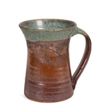 Dock 6 Pottery Mug, Handmade in the USA, Each One Unique, Green/Copper