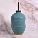 Dock 6 Pottery Handmade Oil Bottle, Turquoise