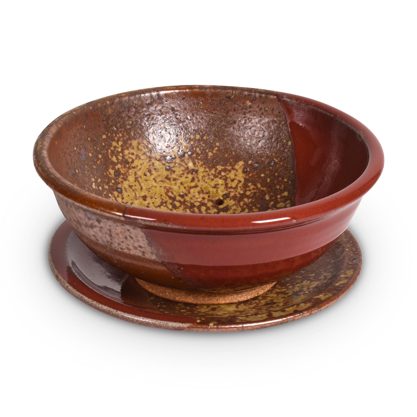Dock 6 Pottery Handmade Berry Bowl/Colander with Plate