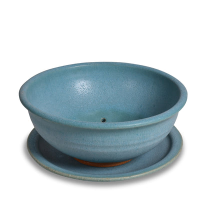 Dock 6 Pottery Handmade Berry Bowl/Colander with Plate