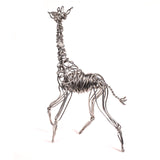 Drawn Metal Studios Giraffe 16-inch Aluminum Wire Sculpture