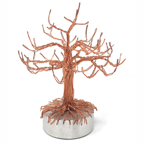 Drawn Metal Studios Jewelry Tree Wire Sculpture, Copper