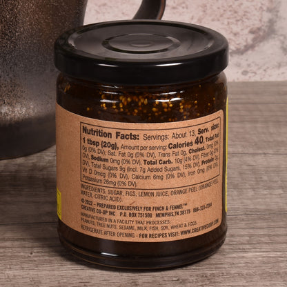 Finch + Fennel™ Lemon Fig Marmalade, 9-ounce Jar