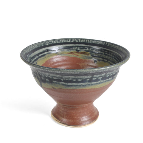 Holman Pottery Small Pedestal Serving Bowl