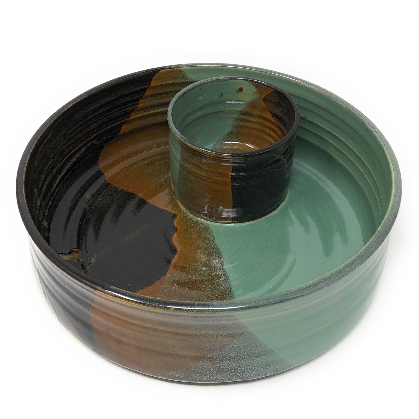 Holman Pottery Chip and Dip Serving Bowl