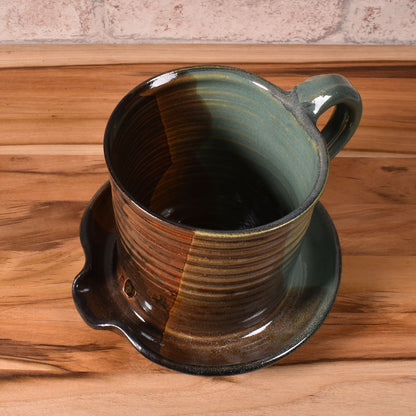 Holman Pottery Microwave Bacon Cooker, Green Earth
