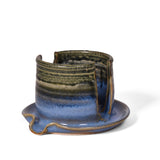 Holman Pottery American Handmade Sponge Holder, Smoky Blue