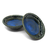 Holman Pottery Small Wasabi/Pinch Bowl, Set of 2, Smoky Blue