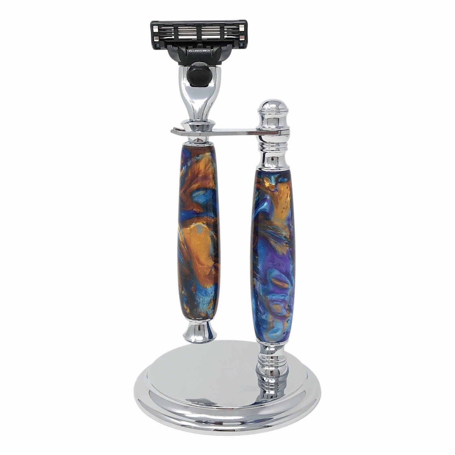 Imperium Shaving The Terra Handmade Marbleized Acrylic 2-Piece Shave Set