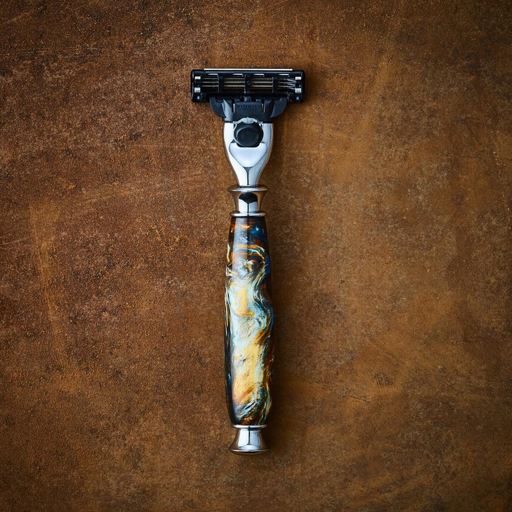 Imperium Shaving The Terra Handmade Marbleized Acrylic 2-Piece Shave Set