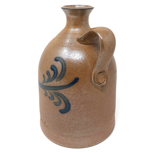 Inspire Pottery Studio 8.5-inch Soda Fired Jug with Vine Motif