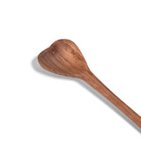 Wild Olive Wood Heart-Shaped Condiment/Sugar Spoon with Giraffe Handle, Handmade in Kenya, Each One Unique