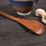 African Wild Olive Wood Casserole Server Scoop, Hand Carved in Kenya by Fair Trade Artisans
