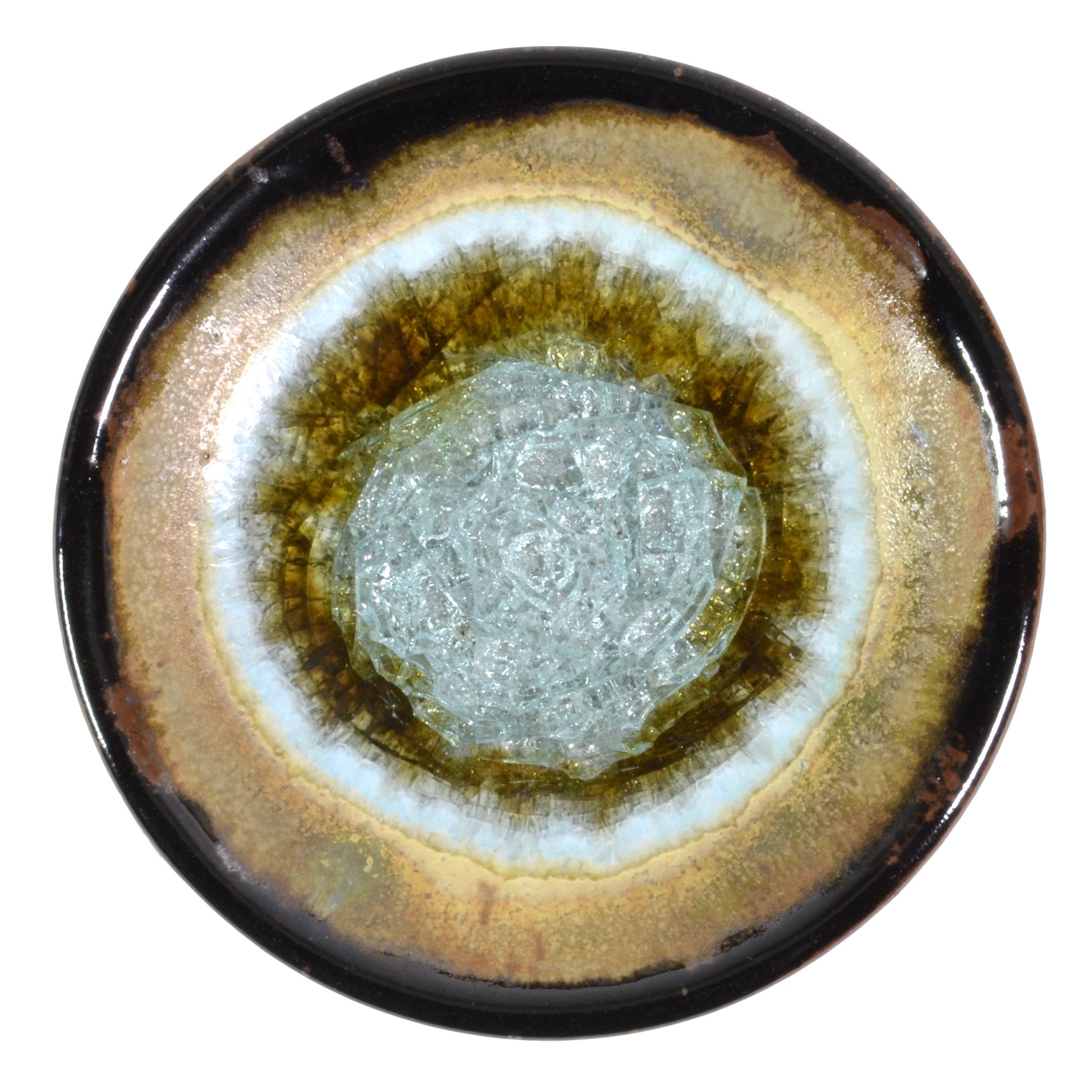 Dock 6 Pottery Small Bowl with Fused Glass - The Barrington Garage