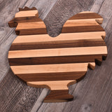 Rooster Appalachian Hardwood Charcuterie Cutting Board, Handmade in the USA
