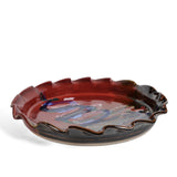 Larrabee Ceramics Large Round Platter with Fluted Rim