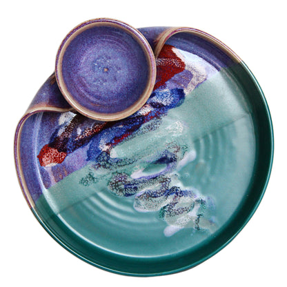 Larrabee Ceramics Chip and Dip Platter