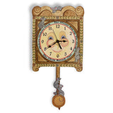 Laughing Moon Hickory Dickory Dock Pendulum Wall Clock, Handmade in the USA