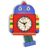 Laughing Moon Robotick Pendulum Wall Clock, Handmade in The USA