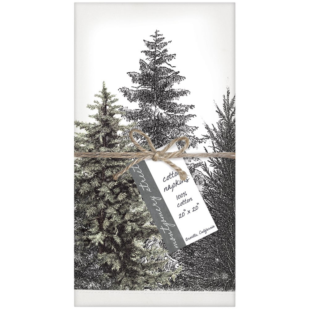 Montgomery Street Evergreen Cotton Napkin, Set of 4 - The Barrington Garage