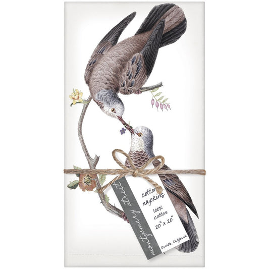 Montgomery Street Love Birds Cotton Napkins, Set of 4