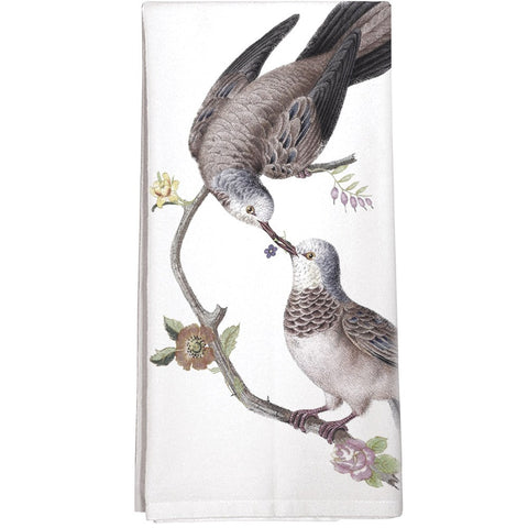 Montgomery Street Love Birds Cotton Flour Sack Dish Towel