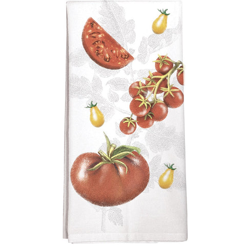 Montgomery Street Tomatoes Cotton Flour Sack Dish Towel