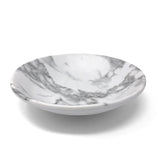 Merritt White Marble Pattern Melamine Salad Soup Cereal Bowl, Set of 6