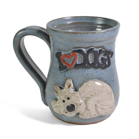 MudWorks Pottery I Love Dogs Mug - The Barrington Garage