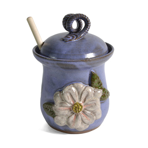 MudWorks Pottery Magnolia Honey Pot