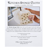 Mary Lake-Thompson Scattered Bees Sponge Cloth, Machine Washable, Compostable