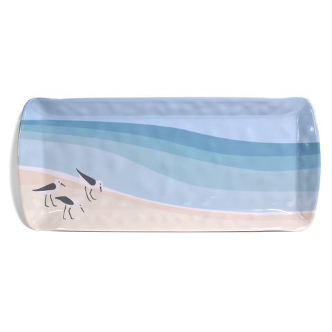 Sandpipers by Kate Nelligan 15-inch Melamine Loaf Tray