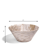 Merritt Designs White Birch 11-inch Round Melamine Serving Bowl