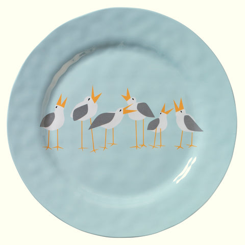 Merritt Designs Seagulls by Kate Nelligan 11-1/2" Dinner Plate, Set of 6