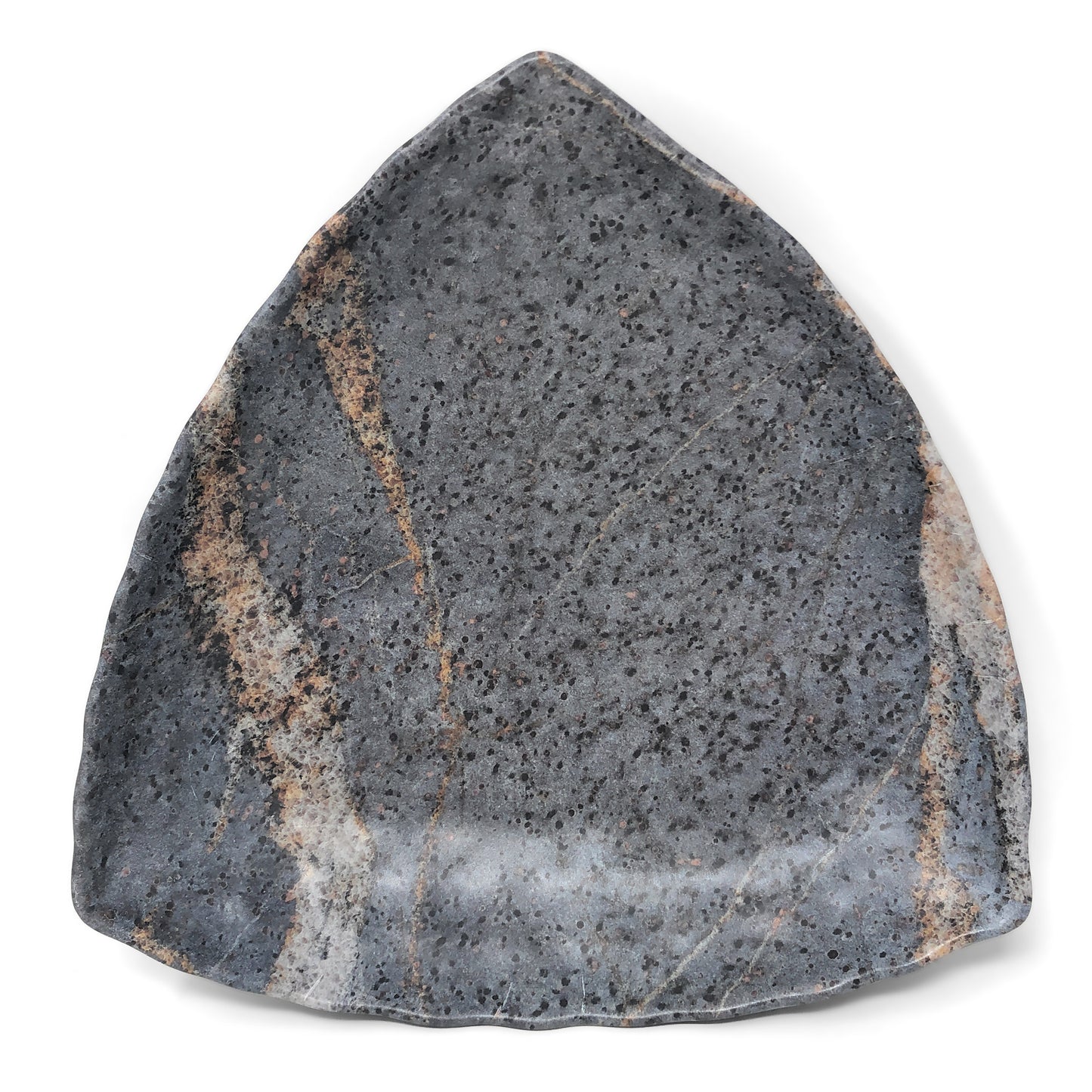 Merritt Limestone Print 12" Triangle Melamine Serving Bowl
