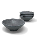 Merritt Galaxy Granite Print 5-inch Round Melamine Dipping Bowls, Set of 4