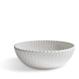 Merritt Beaded Pearl 12-inch Melamine Serving Bowl, Cream